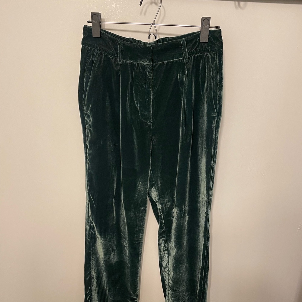 Old Navy Dark Green Velvet Trousers